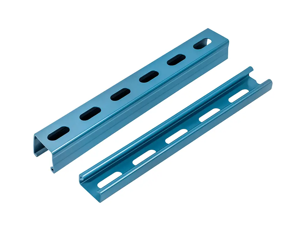 Blue powder coated struct channel C shaped steel.jpg