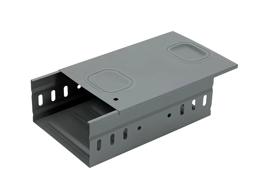 Grey Galvanized Powder coated molded cable tray.jpg