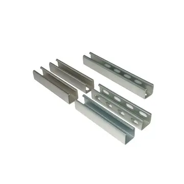 All Types Of 41*41 Unistrut Channel Perforated And Non-perforated ZAM Pre Galvanized HDG Stainless Steel