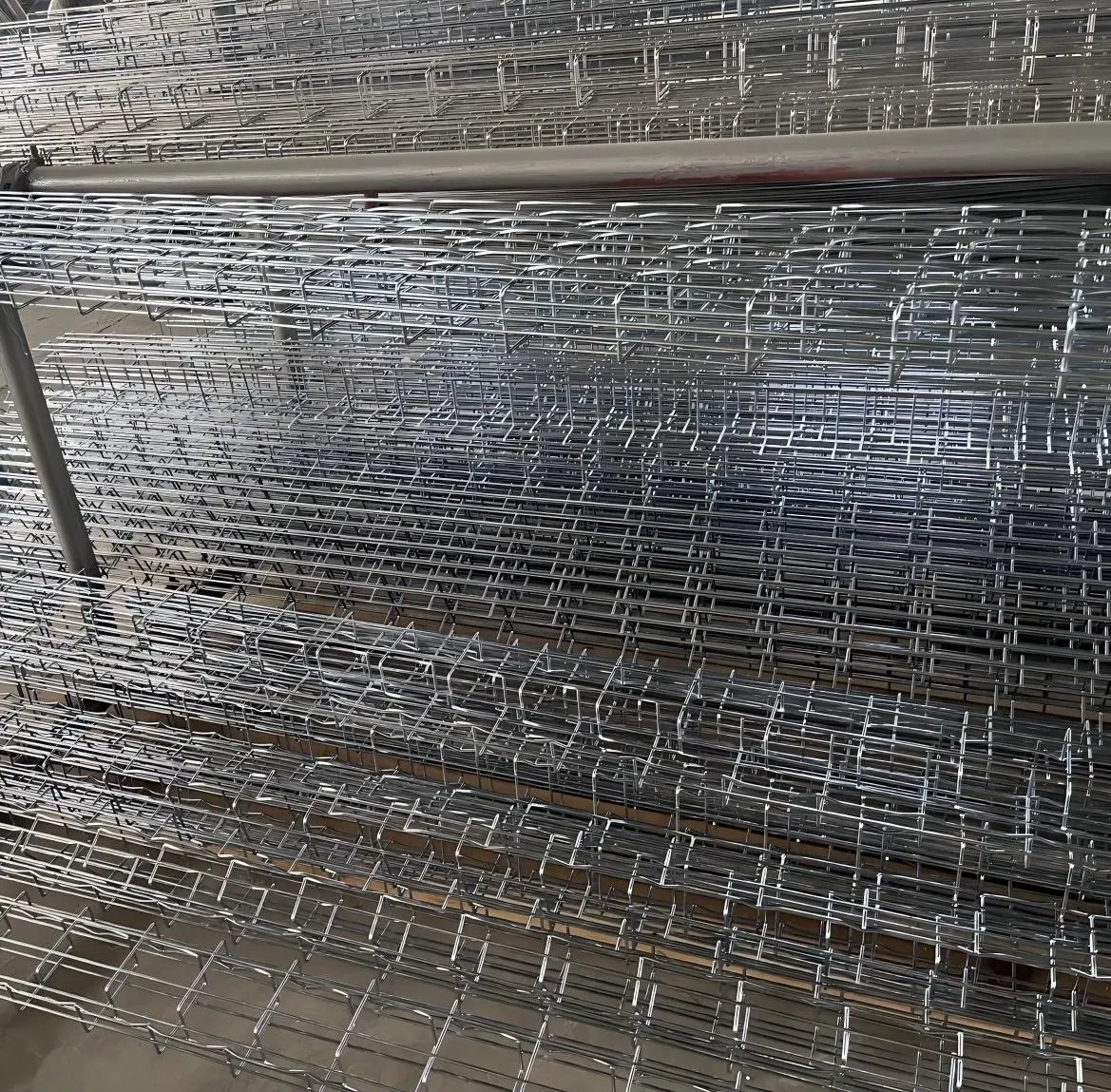Where are wire mesh cable trays typically used?