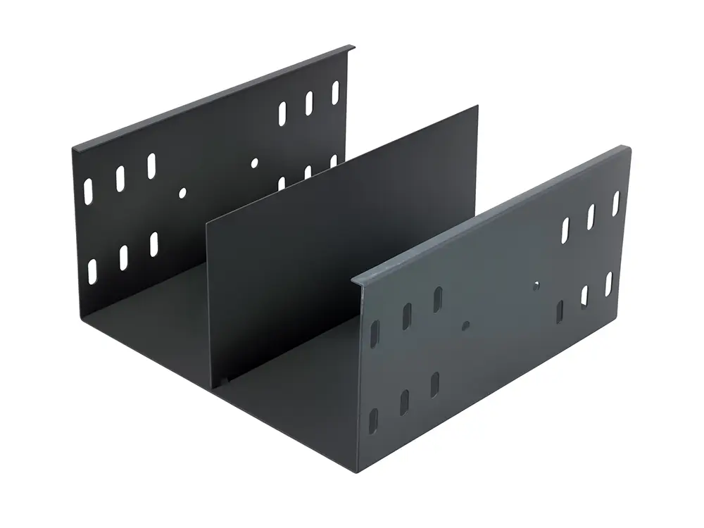 Galvanized powder coated through cable tray