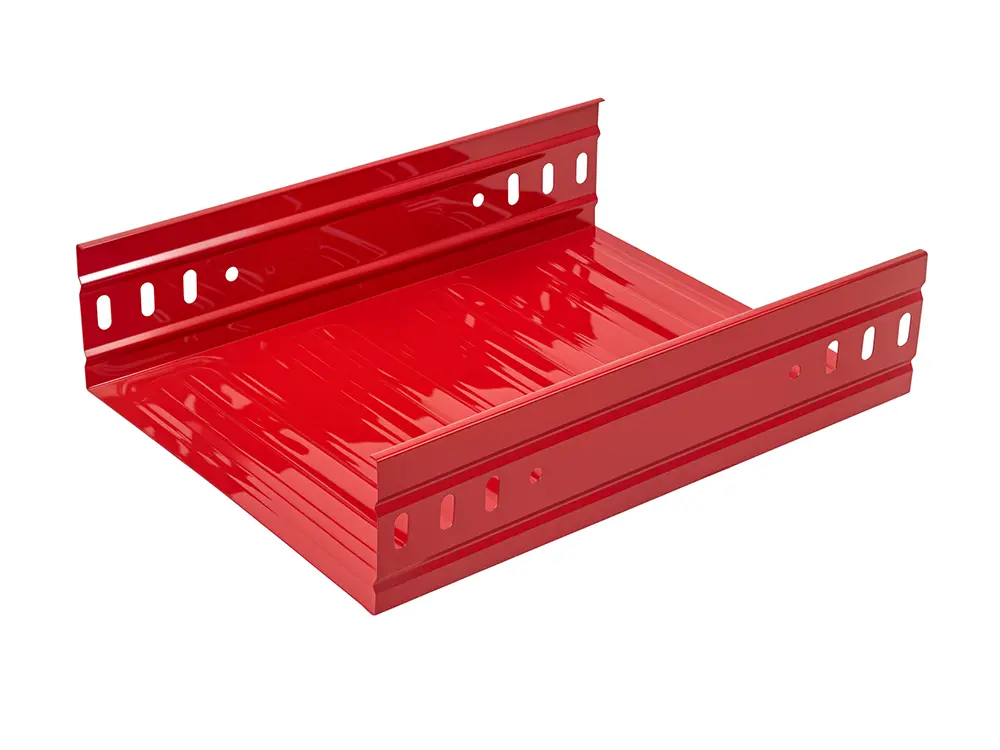 Fireproof Red Galvanized Powder coated molded cable tray.jpg